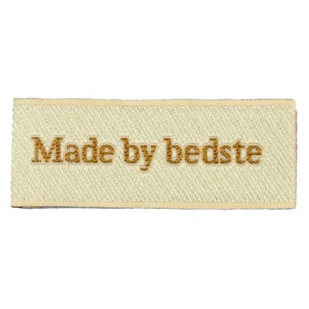 Label Made By Bedste Sandfarve