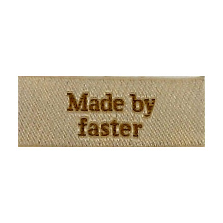 Label Made By Faster Sandfarve