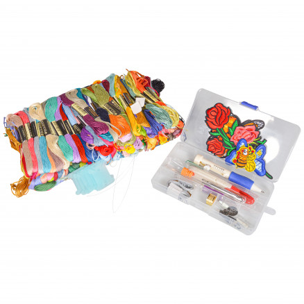 Infinity Hearts Punch Needle Broderi Startpakke Deluxe 187 Dele