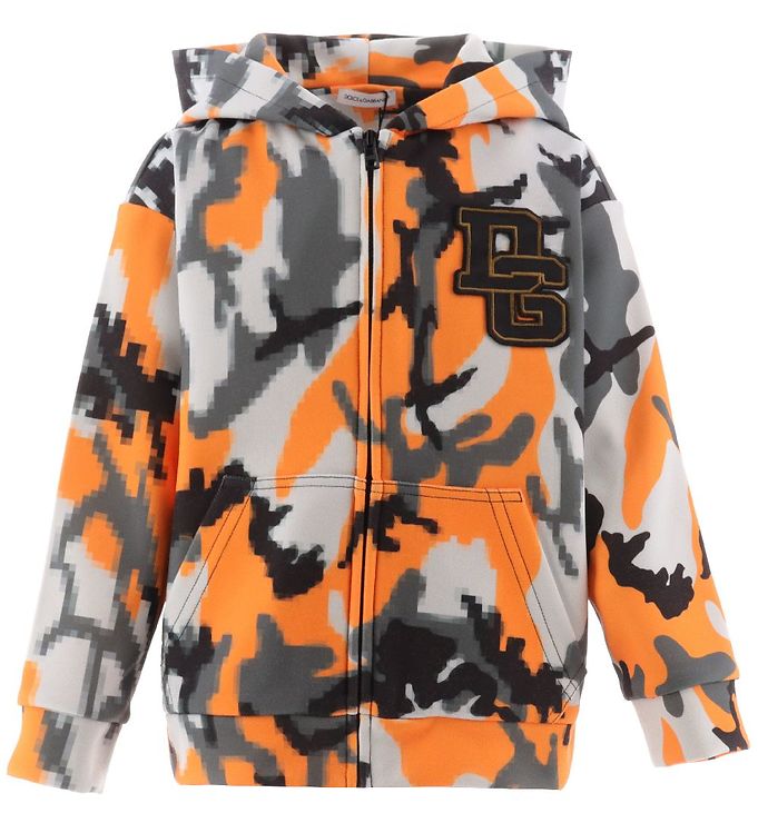 Dolce & Gabbana Cardigan Hætte Reborn Live Orange Grå