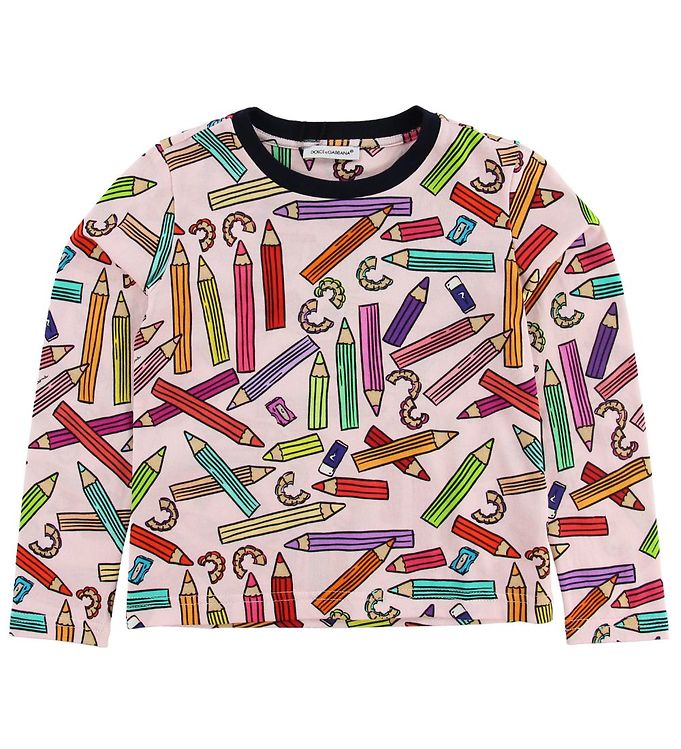 Dolce & Gabbana Bluse Back School Lyserød Blyanter