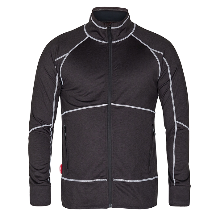 Engel Midlayer Cardigan Sort 3xl