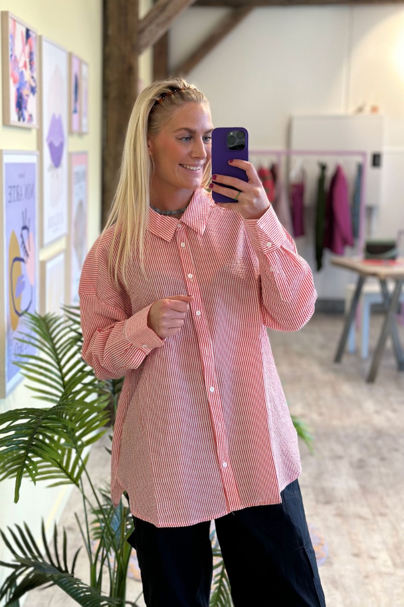 View Skjorte Sonja Shirt Red White