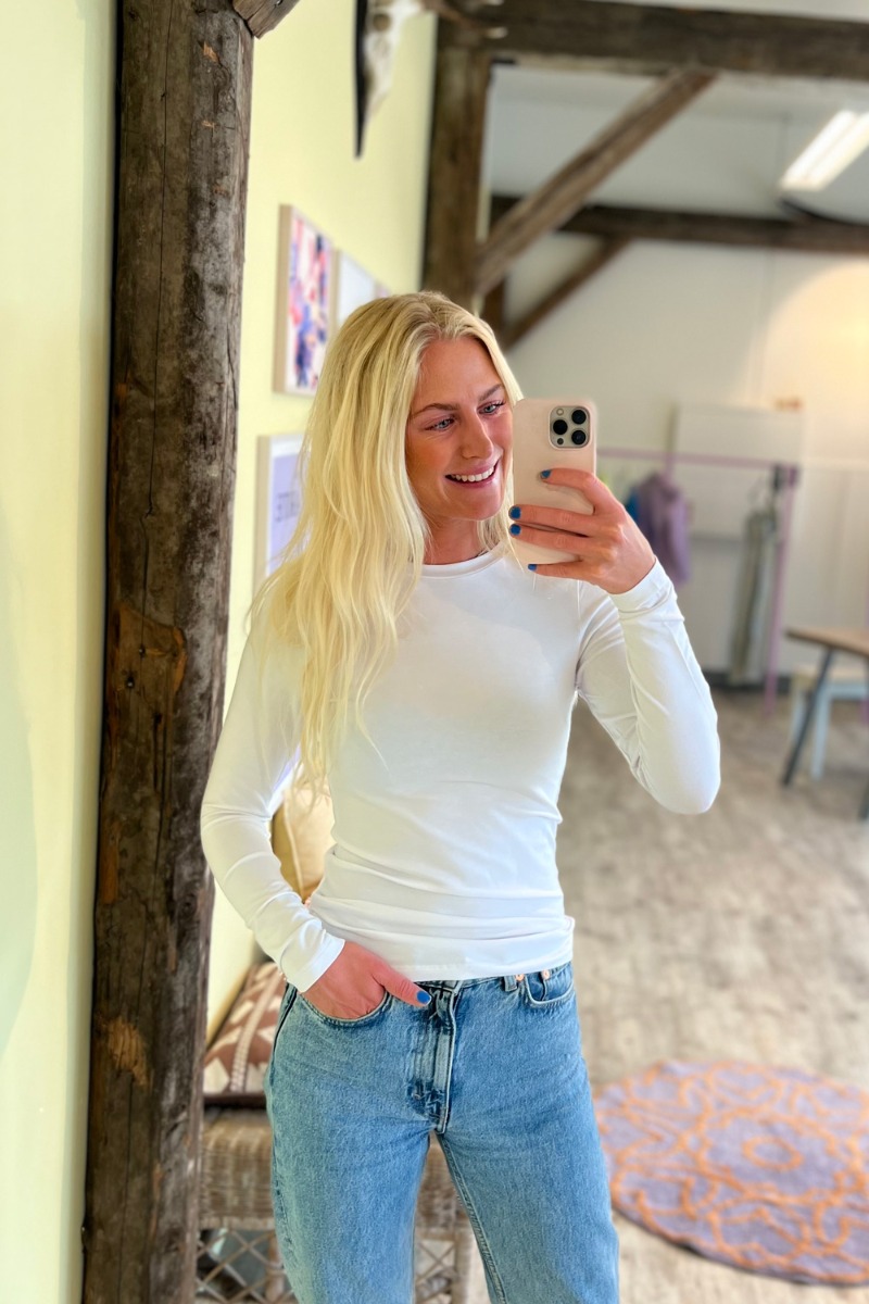 A-view Bluse Stabil Top L/s 000 White