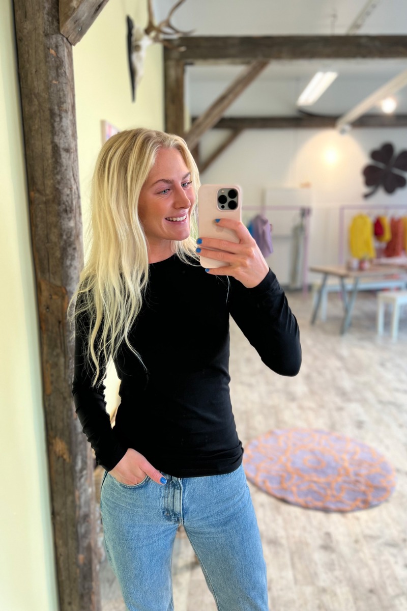 A-view Bluse Stabil Top L/s 999 Black