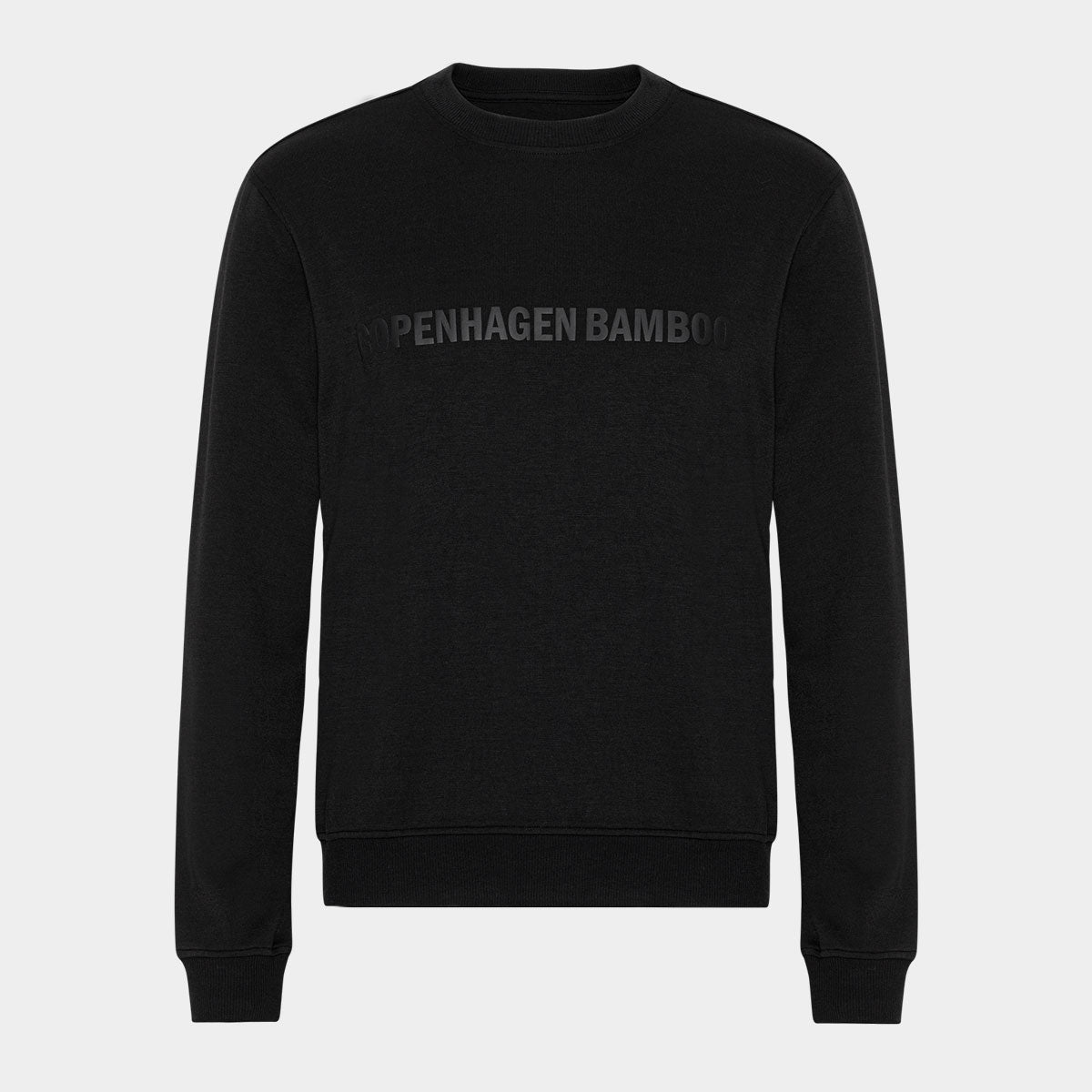 Sort Bambus Sweatee Shirt Med Logo