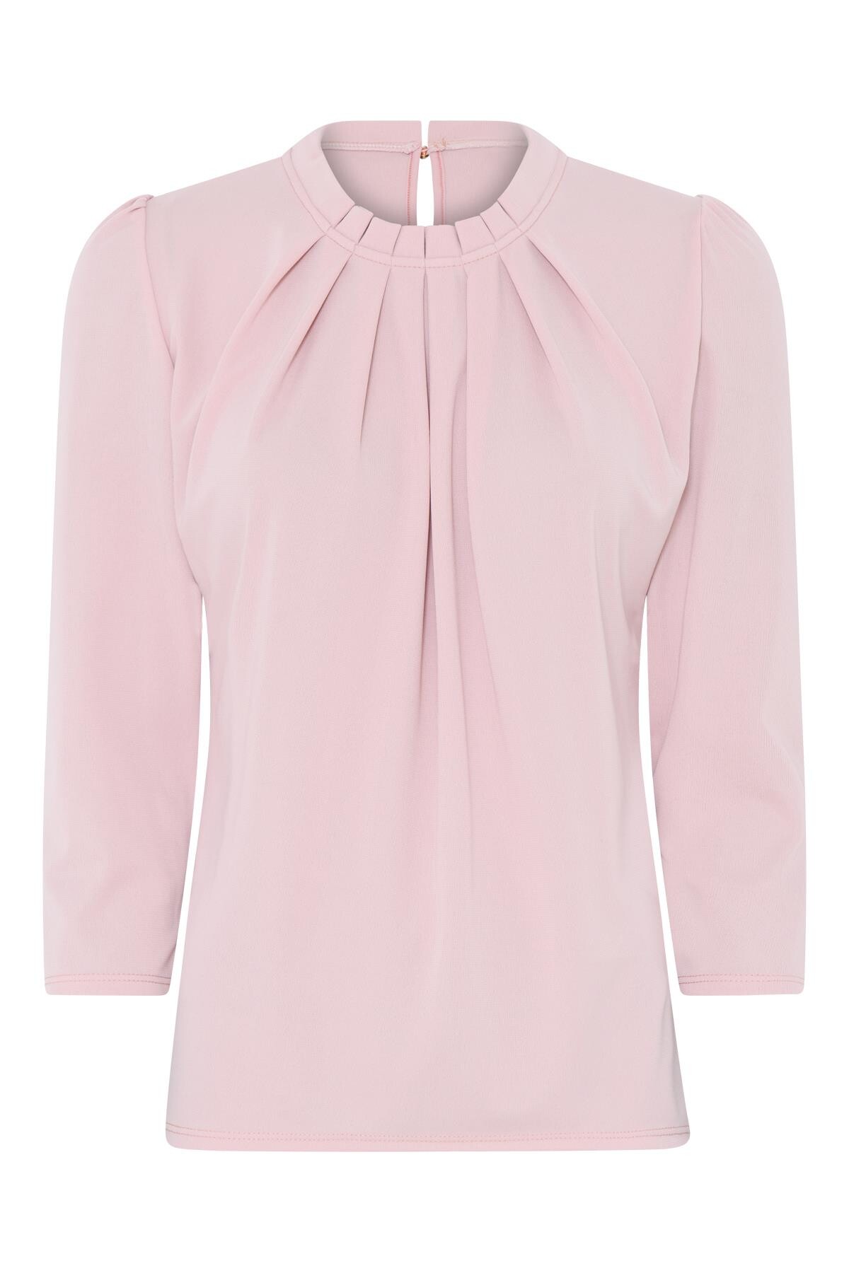 Front Grazia Bluse Farve: Dusty Rose Størrelse: Dame