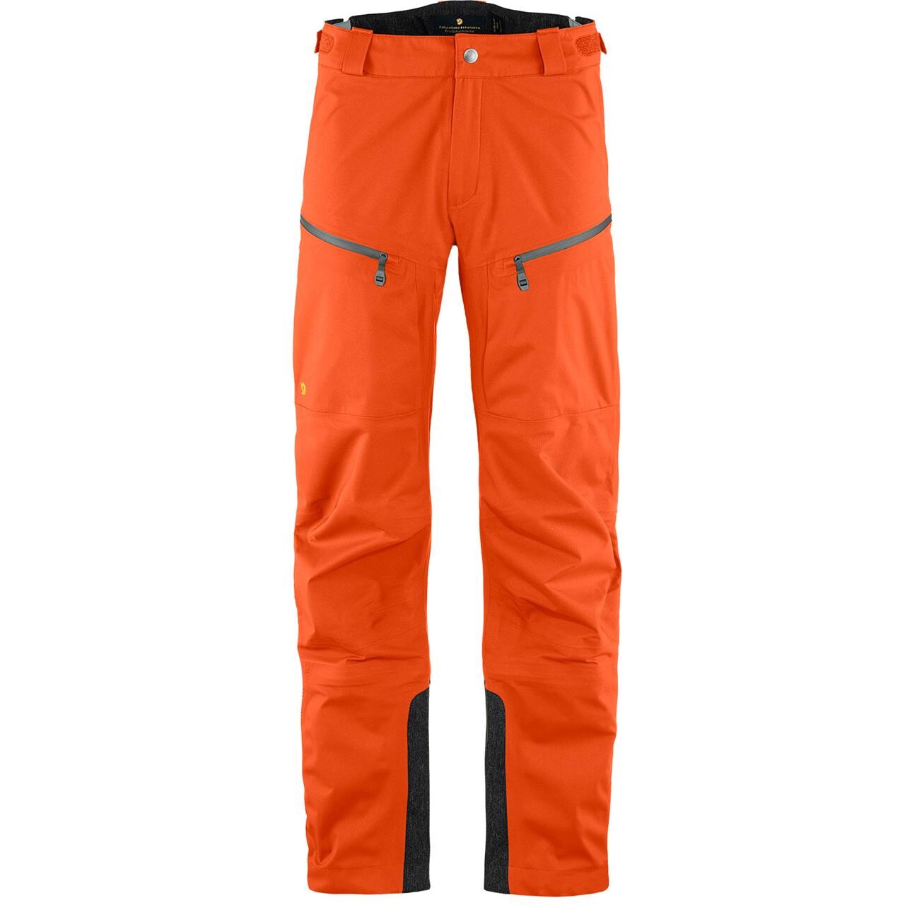 Fjallraven Mens Bergtagen Eco Shell Trousers Orange Hokkaido Orange 208