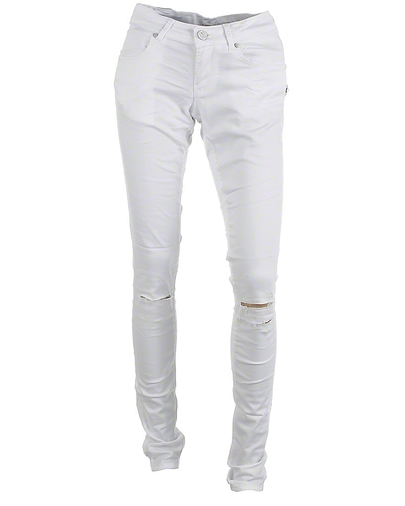 Cost:bart Knee Cut Jeans Hvid Nanna 182 W31 ::